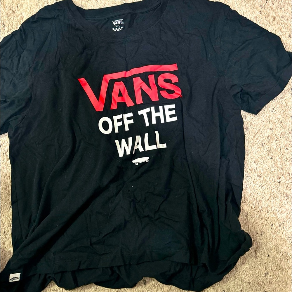 Black vans t-shirt size (M-L)